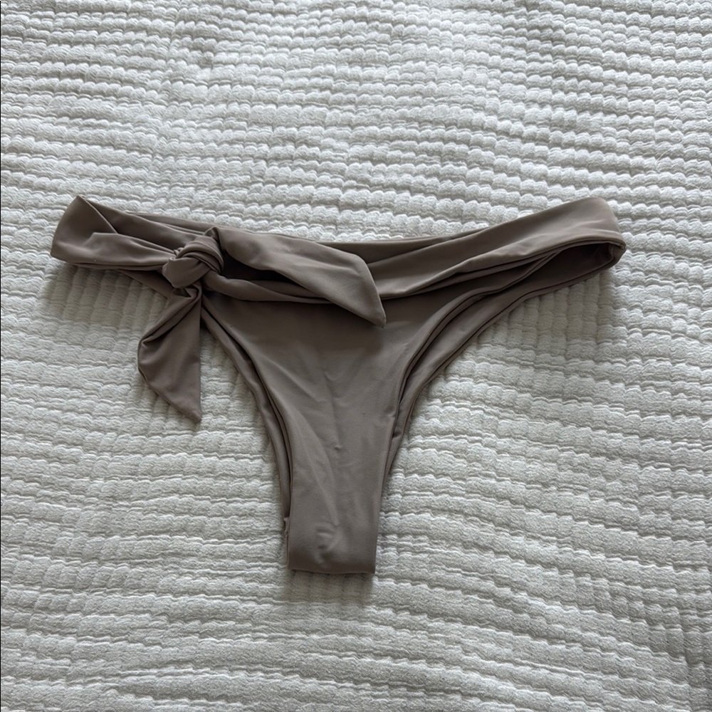Jacks swimwear Tan Bikini Bottom with Side Tie